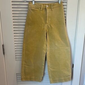 Madewell Women's Flare & Wide Leg Jeans in Mustard Yellow